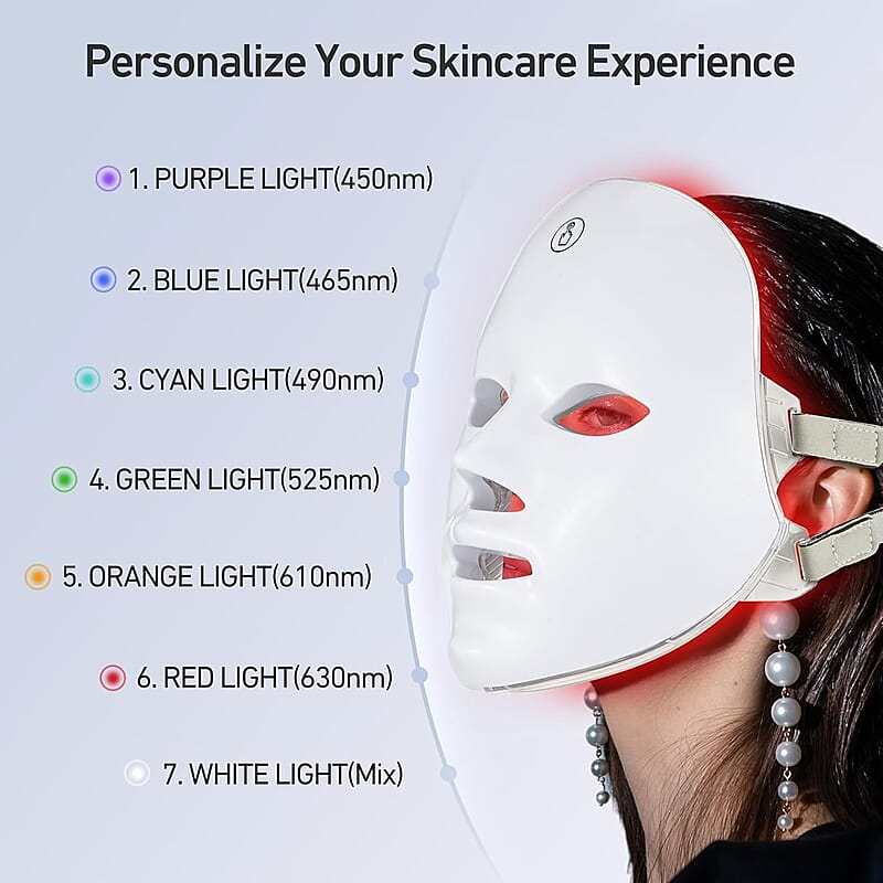 Pursonic 7-in-1 LED Light Therapy Face Mask