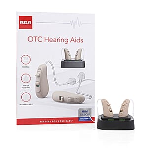 Closeout RCA Behind the Ear Hearing Aid with Rechargeable Stand (Ships in 8-10 Business Days)