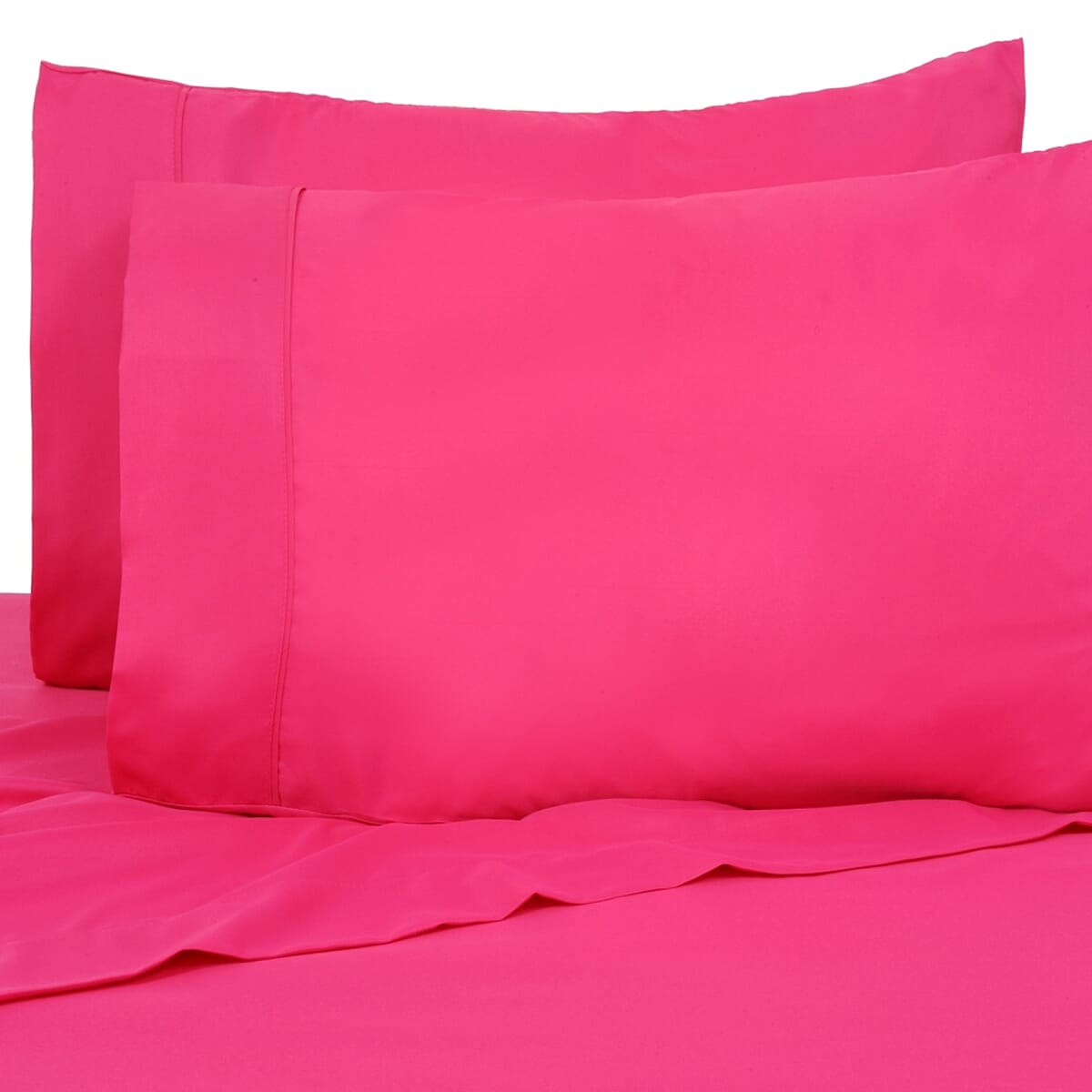 Premier Colorful Collections 4pc Pink Microfiber Sheet Set -Queen image number 0
