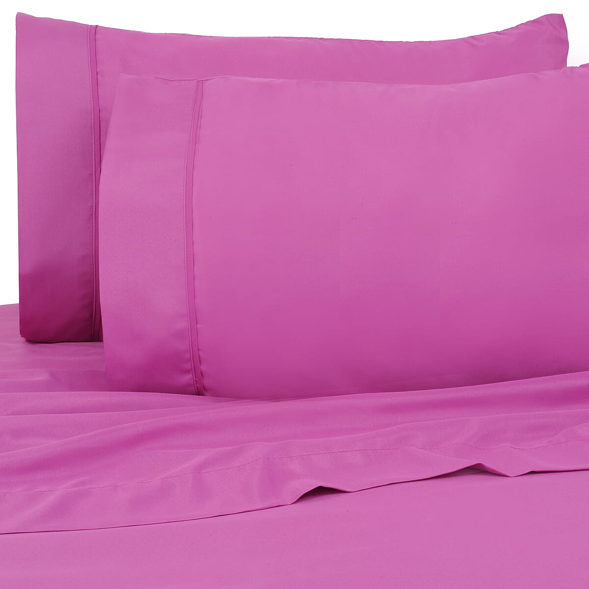 Premier Colorful Collections 4pc Purple Microfiber Sheet Set -King image number 0