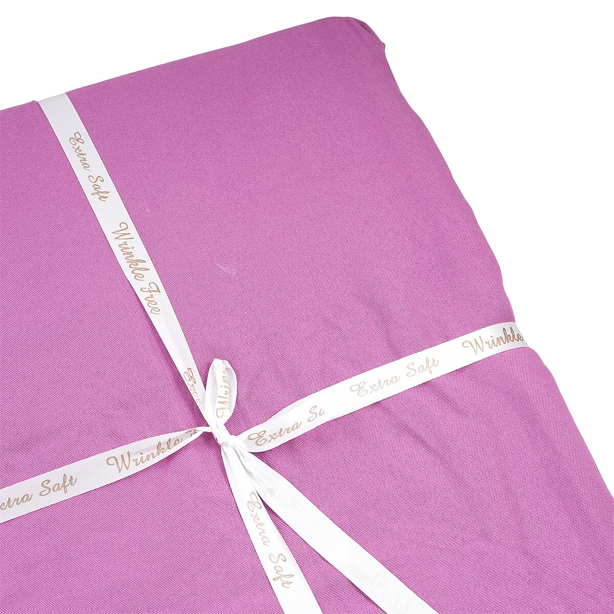 Premier Colorful Collections 4pc Purple Microfiber Sheet Set -King image number 2