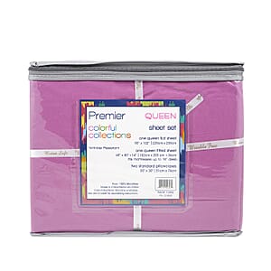Premier Colorful Collections 4pc Purple Microfiber Sheet Set -Twin/XL