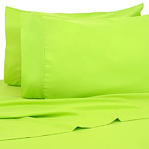 Premier Colorful Collections 4pc Green Microfiber Sheet Set -Full