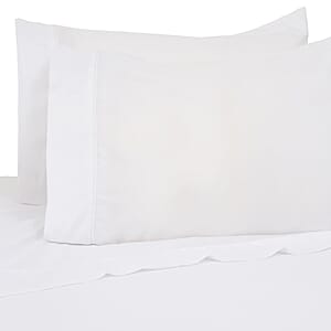 Premier Colorful Collections 4pc White Microfiber Sheet Set -Queen