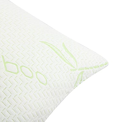 Bamboo Comfort Memory Foam Pillow with Removable Cover - Standard/Queen