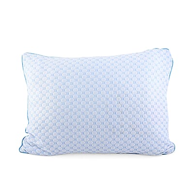 Bibb Home Cooling Memory Foam Pillow with Removable Cover - Standard/Queen