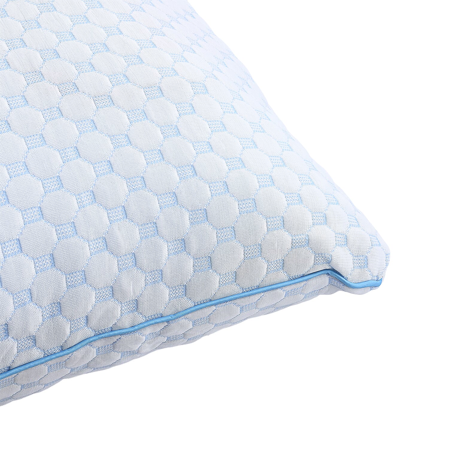 Bibb Home Cooling Memory Foam Pillow with Removable Cover - Standard/Queen