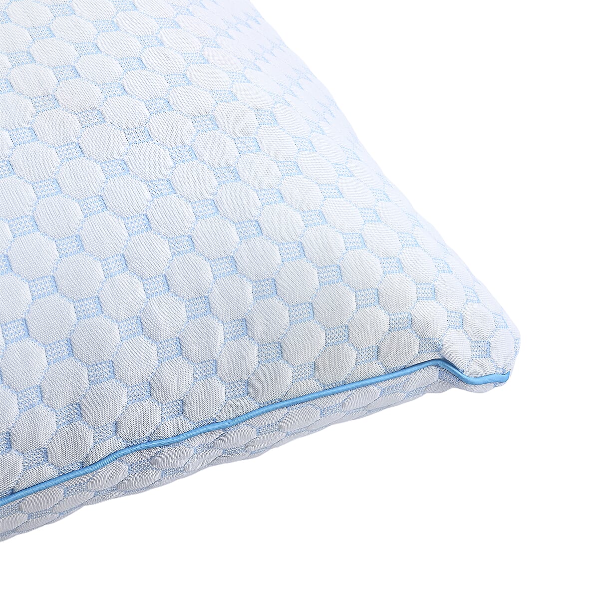 Bibb Home Cooling Memory Foam Pillow with Removable Cover - Standard/Queen image number 2