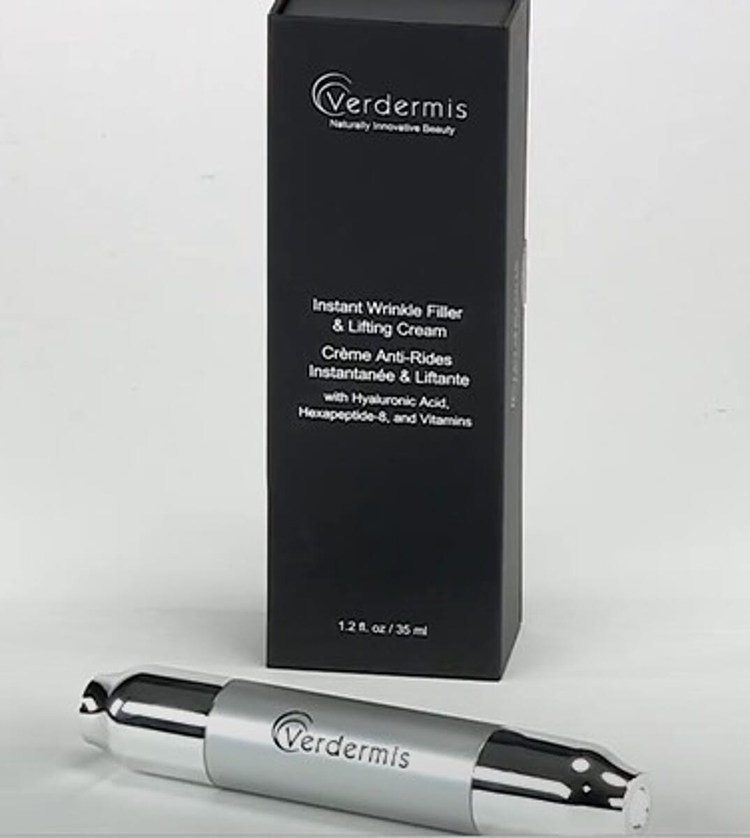 Verdermis Instant Wrinkle Filler & Lifting Cream with Hyaluronic Acid, Hexapeptide-8, and Vitamin C (1.2oz) image number 0