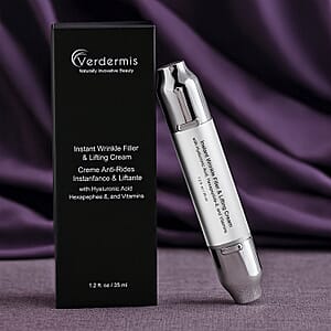 Verdermis Instant Wrinkle Filler & Lifting Cream with Hyaluronic Acid, Hexapeptide-8, and Vitamin C (1.2oz)