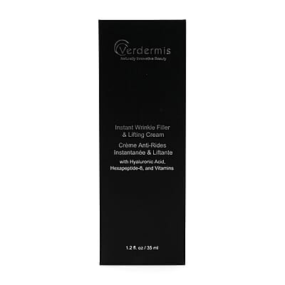 Verdermis Instant Wrinkle Filler & Lifting Cream with Hyaluronic Acid, Hexapeptide-8, and Vitamin C (1.2oz)
