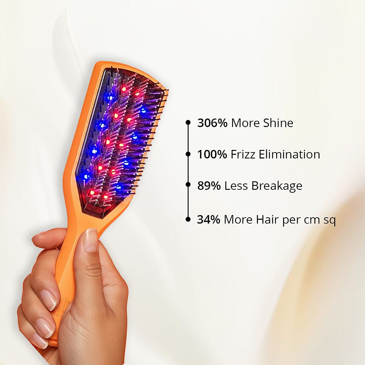 LAB Incrementum LED UHF Scalp Stimulation Hairbrush (Life Warranty) image number 4