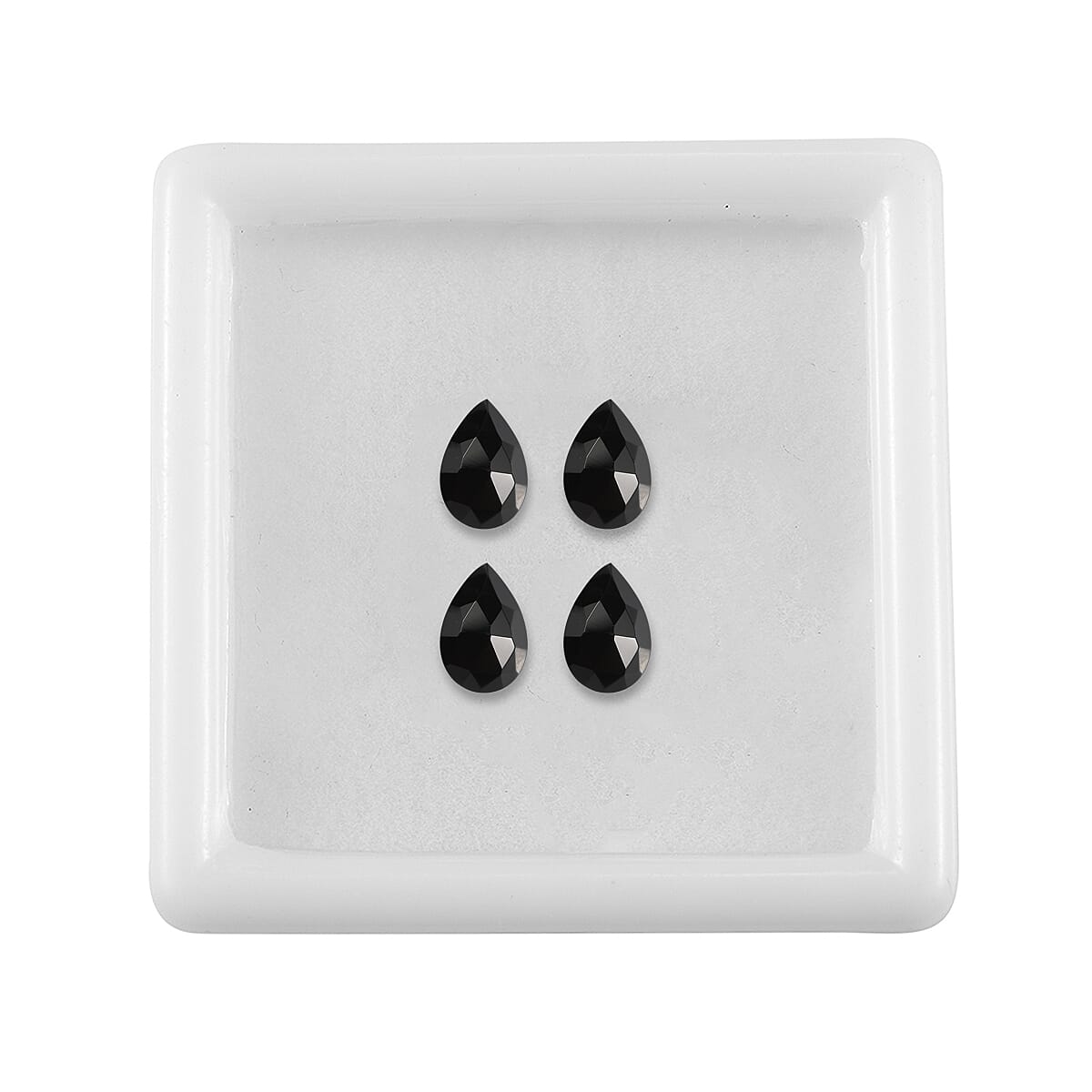 Set of 4 Black Onyx (Pear 6x4 mm) 1.01 ctw image number 2