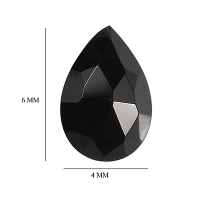 Set of 4 Black Onyx (Pear 6x4 mm) 1.01 ctw
