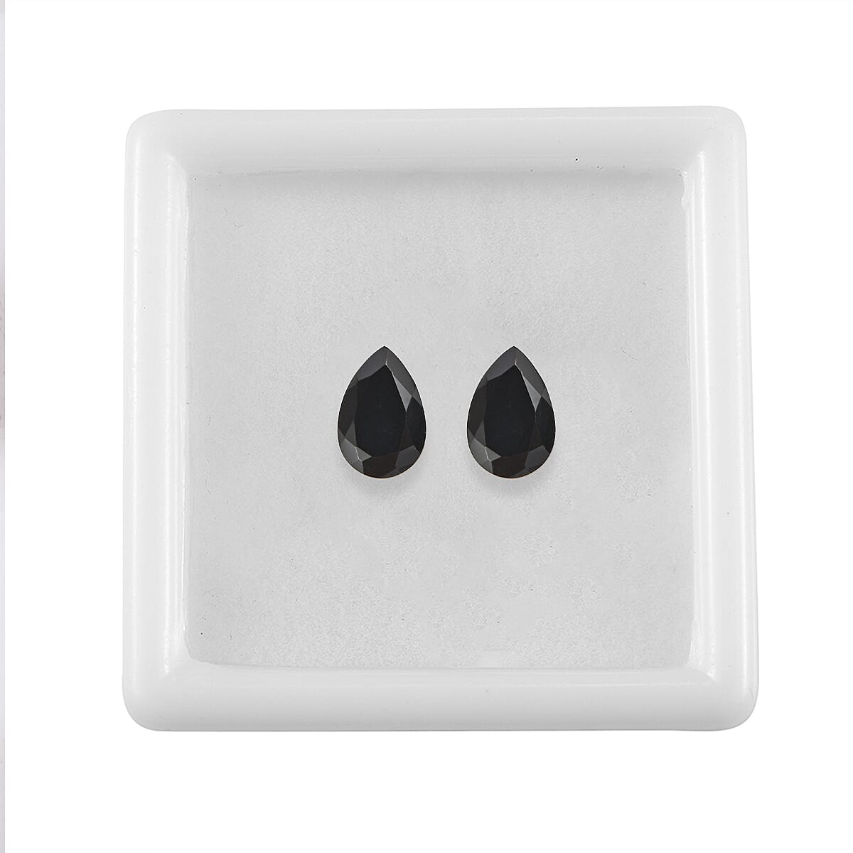 Set of 2 Black Onyx (Pear 9x6 mm) 2.01 ctw