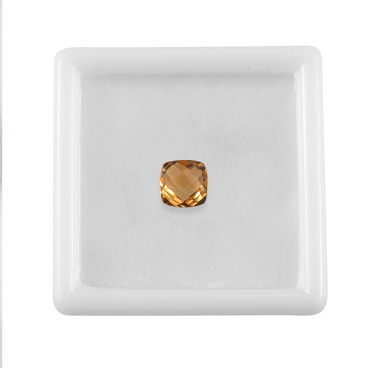 Set of 2 AA Brazilian Citrine (Cush 7x7 mm) 2.51 ctw image number 2