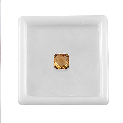 Set of 2 AA Brazilian Citrine (Cush 7x7 mm) 2.51 ctw