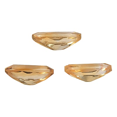 Set of 3 Brazilian Citrine (Mrq 8x4 mm) 1.28 ctw