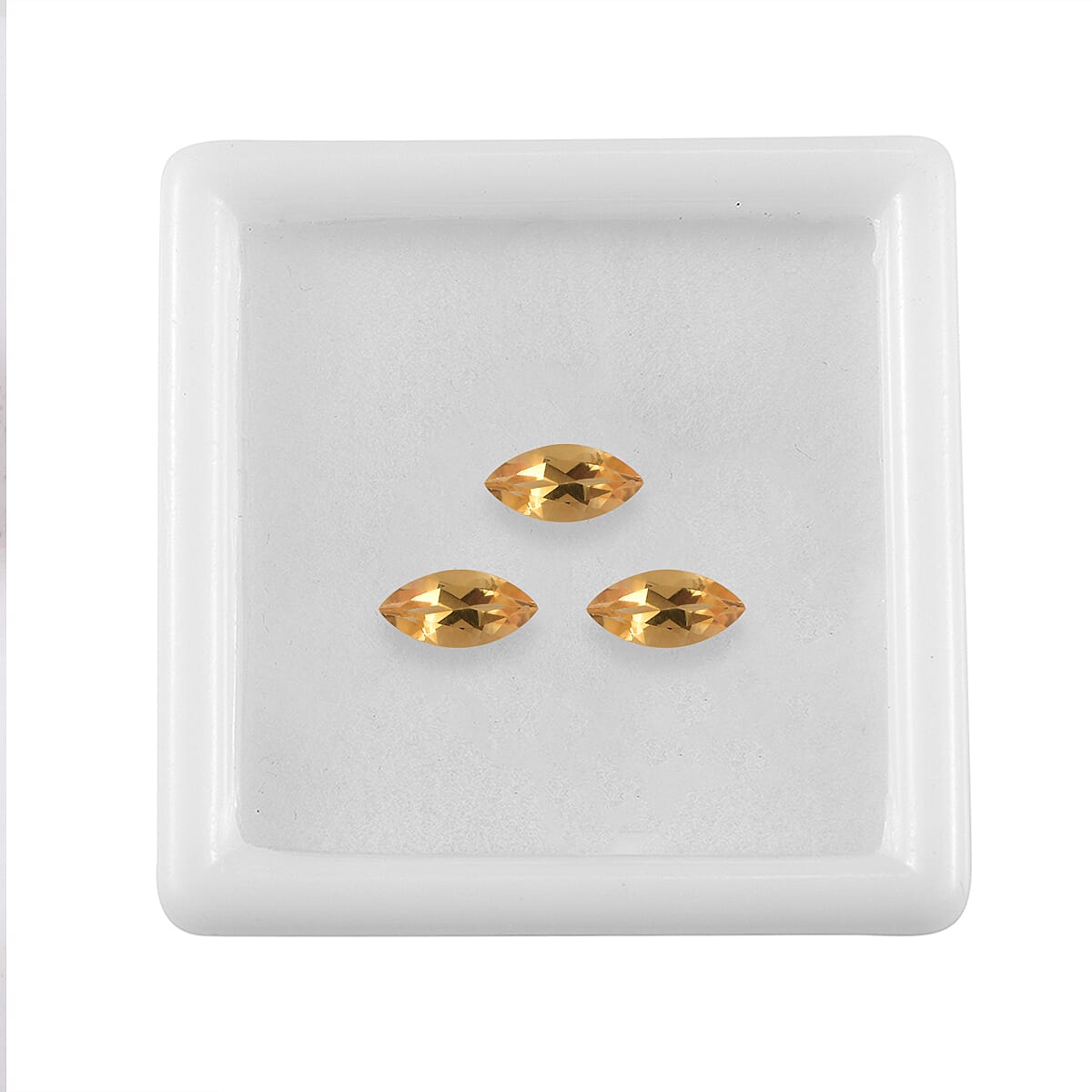 Set of 3 Brazilian Citrine (Mrq 8x4 mm) 1.28 ctw image number 2