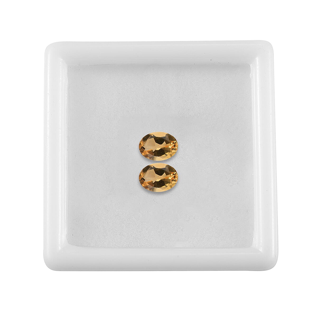 Set of 2 Brazilian Citrine (Oval 7x5 mm) 1.29 ctw image number 2