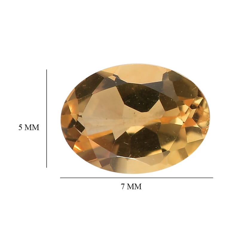 Set of 2 Brazilian Citrine (Oval 7x5 mm) 1.29 ctw
