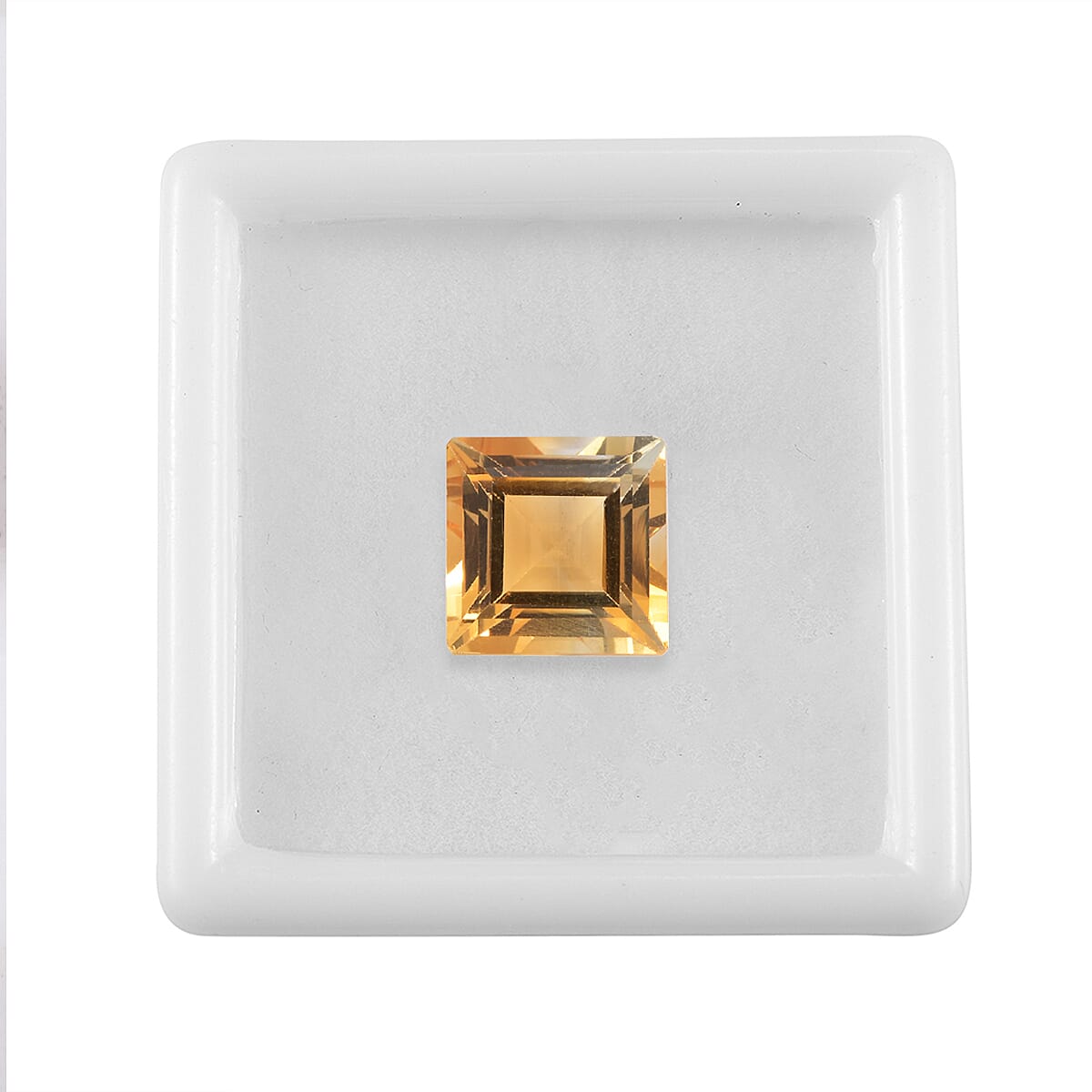 AA Brazilian Citrine (Sqr 11.5 mm) 5.90 ctw image number 2