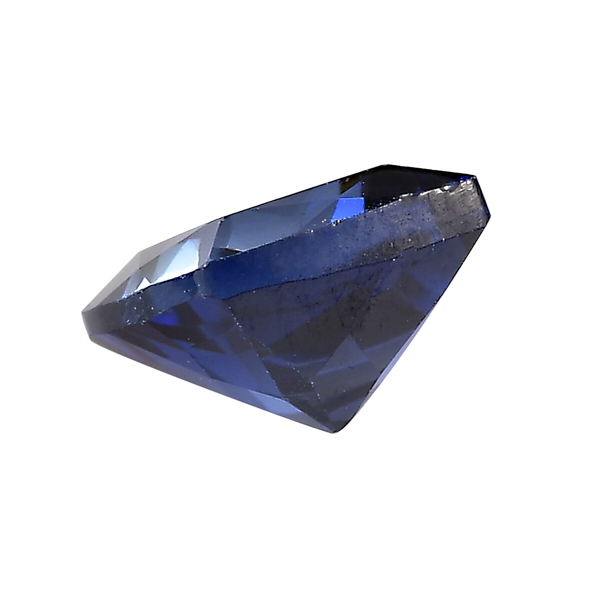 Set of 2 Lab Created Blue Sapphire (Cushion 6x6 mm) 2.50 ctw image number 1