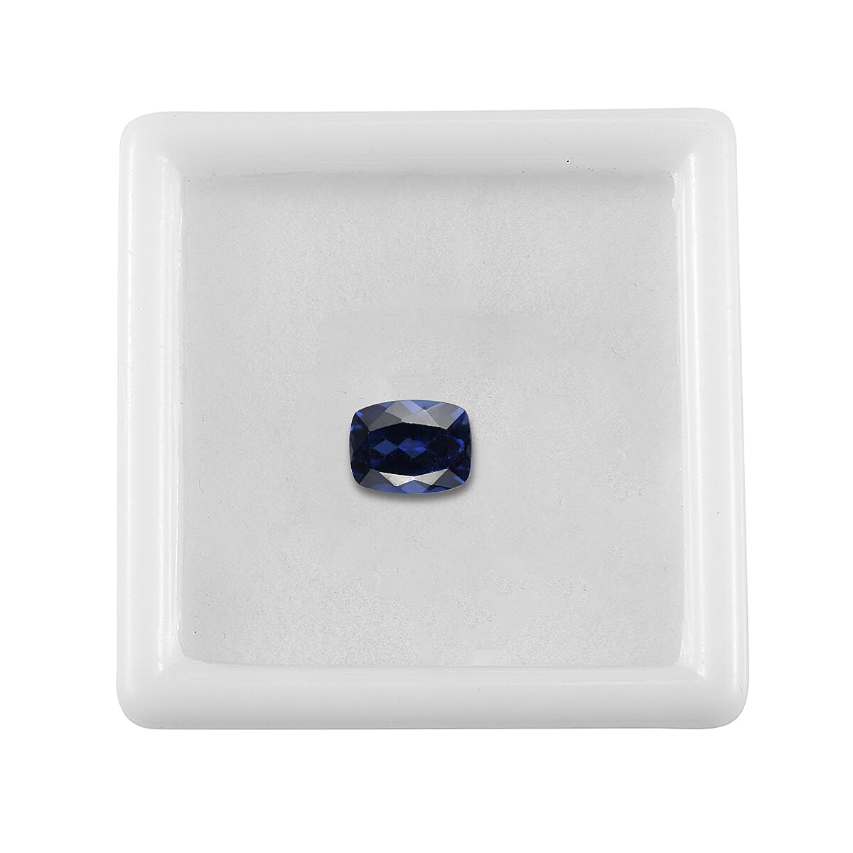 Lab Created Blue Sapphire (Cush 8x6 mm) 1.74 ctw image number 2