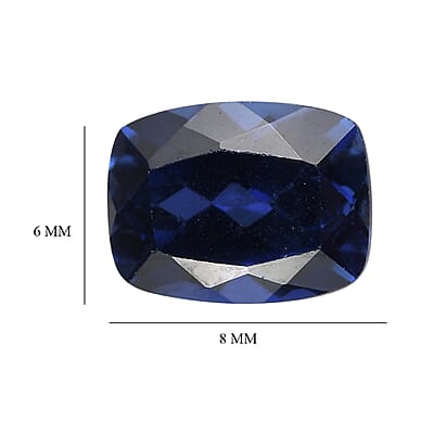 Lab Created Blue Sapphire (Cush 8x6 mm) 1.74 ctw