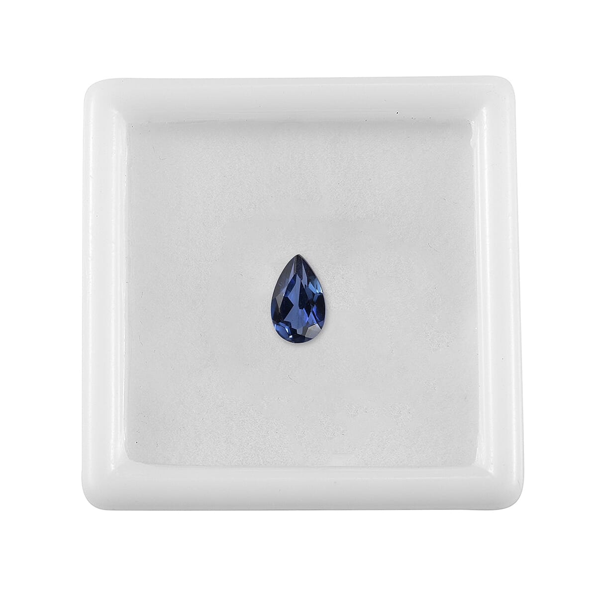 Lab Created Blue Sapphire (Pear 8x5 mm) 1.02 ctw image number 2
