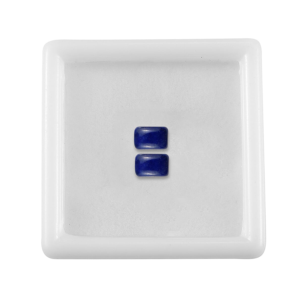 Set of 2 Lapis Lazuli (Cush 6x4 mm) 1.18 ctw image number 2