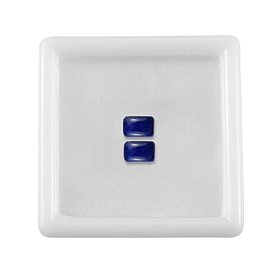 Set of 2 Lapis Lazuli (Cush 6x4 mm) 1.18 ctw