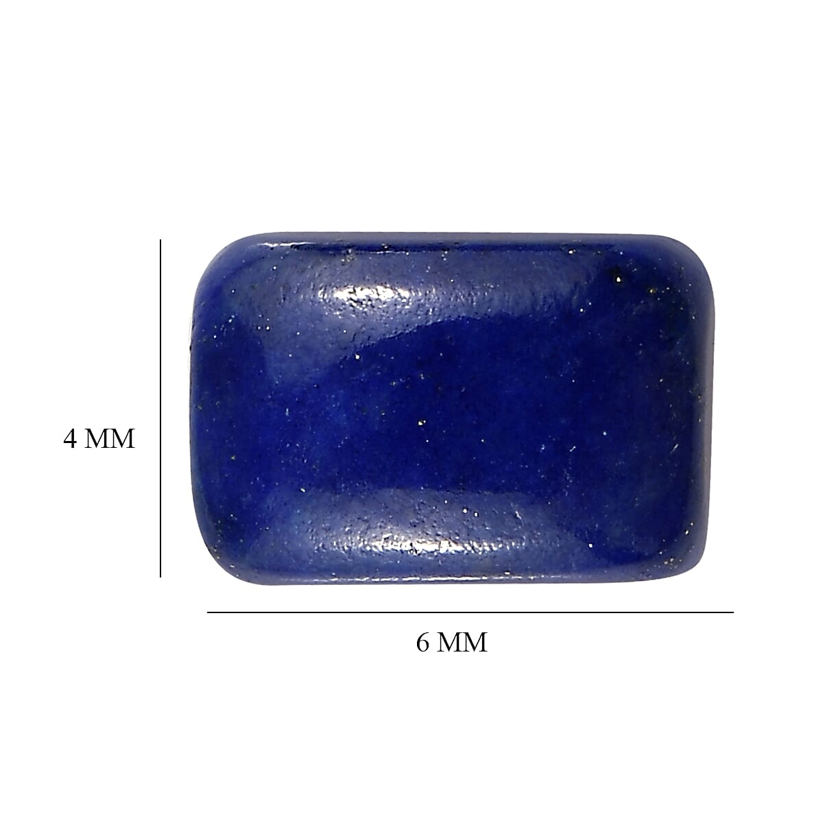 Set of 2 Lapis Lazuli (Cush 6x4 mm) 1.18 ctw image number 3