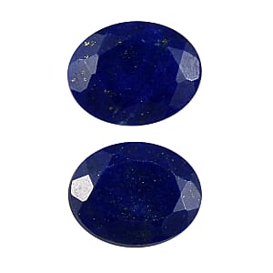 Set of 2 Lapis Lazuli (Oval 5x4 mm) 0.59 ctw