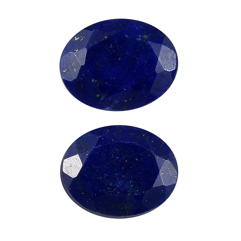 Set of 2 Lapis Lazuli (Oval 5x4 mm) 0.59 ctw