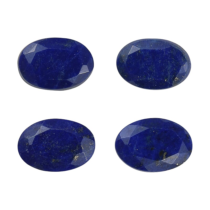 Set of 4 Lapis Lazuli (Oval 6x4 mm) 1.31 ctw