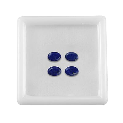 Set of 4 Lapis Lazuli (Oval 6x4 mm) 1.31 ctw