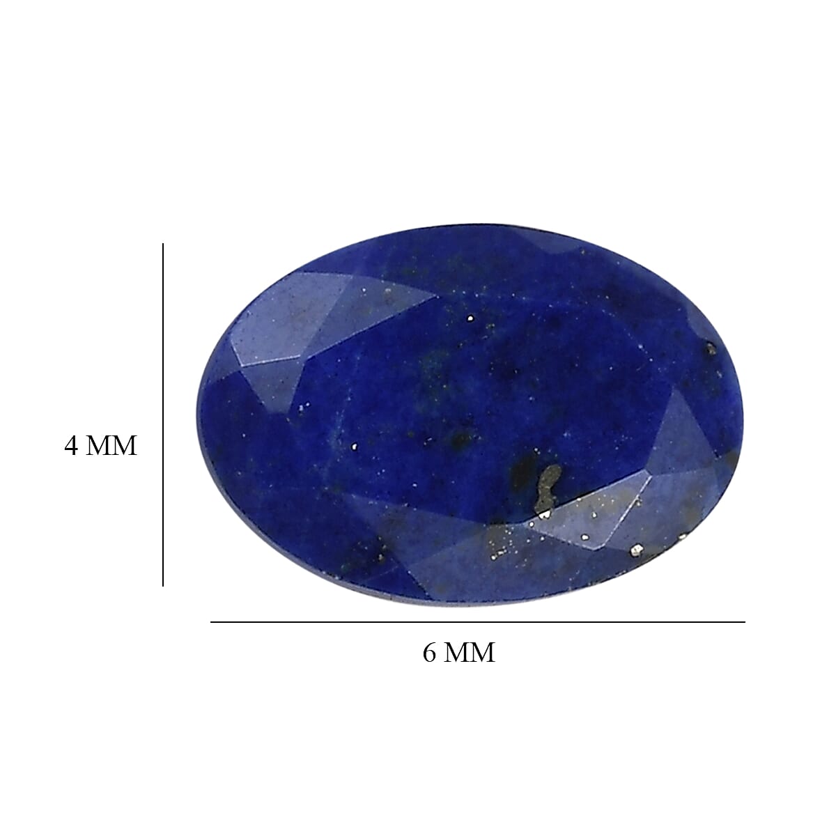 Set of 4 Lapis Lazuli (Oval 6x4 mm) 1.31 ctw image number 3