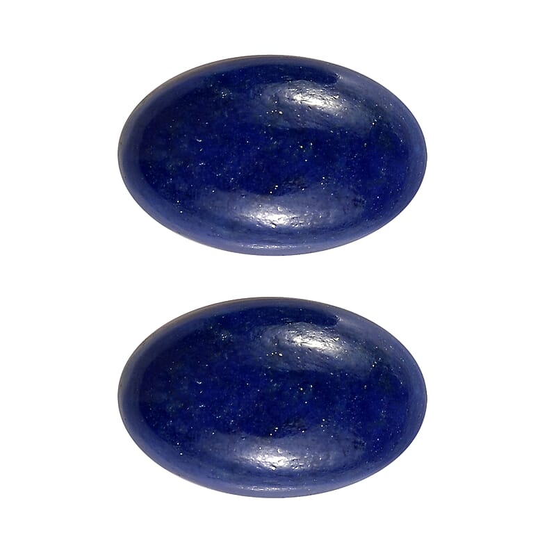 Set of 2 Lapis Lazuli (Oval 8x5 mm) 2.21 ctw