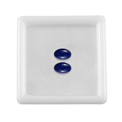 Set of 2 Lapis Lazuli (Oval 8x5 mm) 2.21 ctw