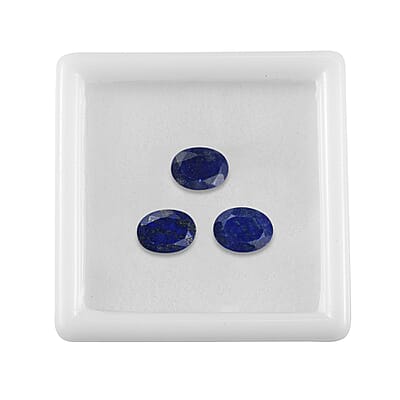 Set of 3 Lapis Lazuli (Oval 8x6 mm) 2.71 ctw