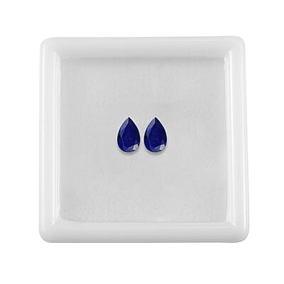 Set of 2 Lapis Lazuli (Pear 6x4 mm) 0.52 ctw