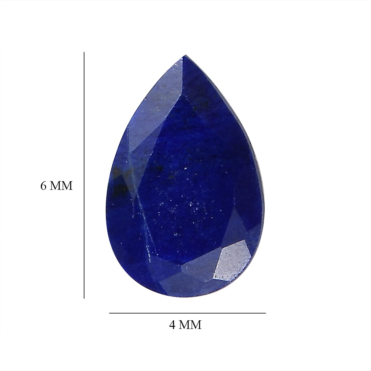 Set of 2 Lapis Lazuli (Pear 6x4 mm) 0.52 ctw image number 3