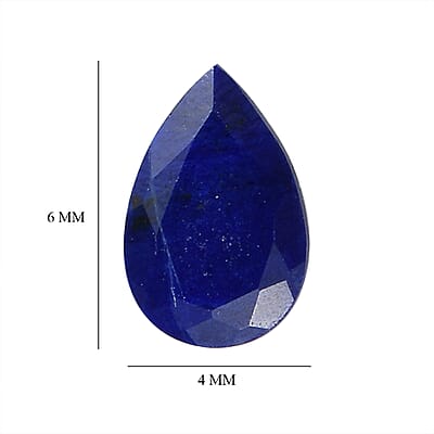 Set of 2 Lapis Lazuli (Pear 6x4 mm) 0.52 ctw