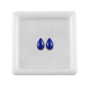 Set of 2 Lapis Lazuli (Pear 8x5 mm) 1.47 ctw