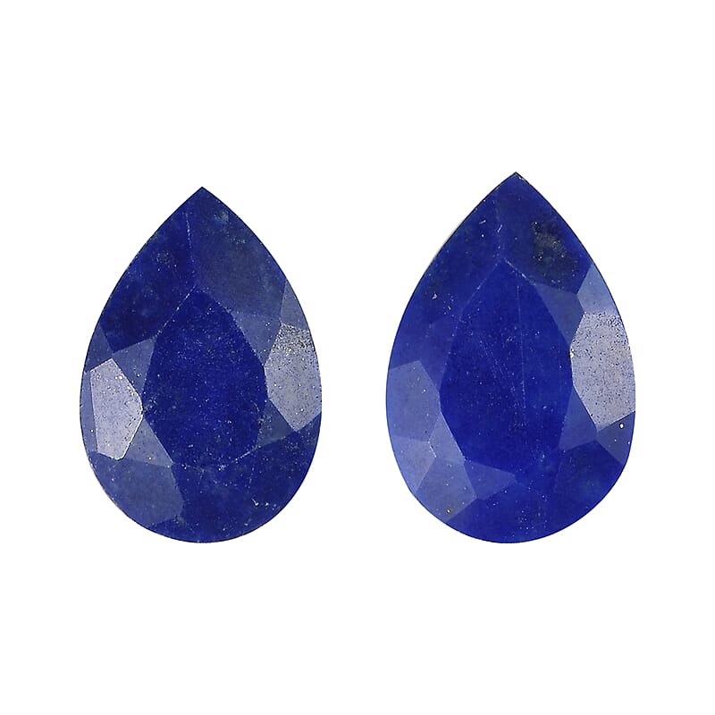 Set of 2 Lapis Lazuli (Pear 9x6 mm) 2.19 ctw