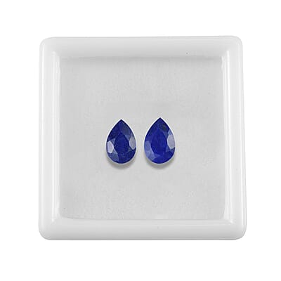 Set of 2 Lapis Lazuli (Pear 9x6 mm) 2.19 ctw