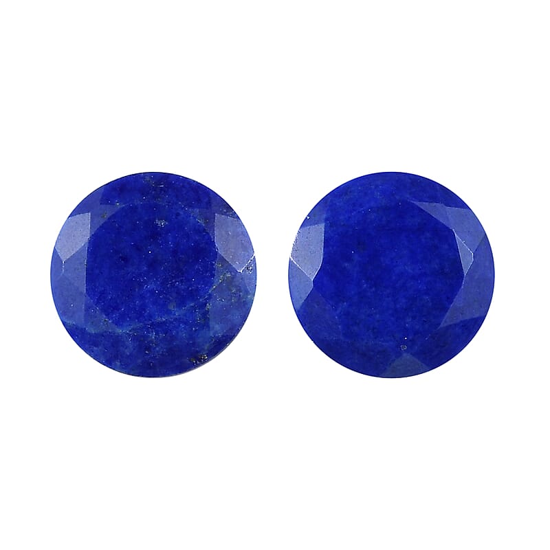 Set of 2 Lapis Lazuli (Rnd 6 mm) 1.38 ctw