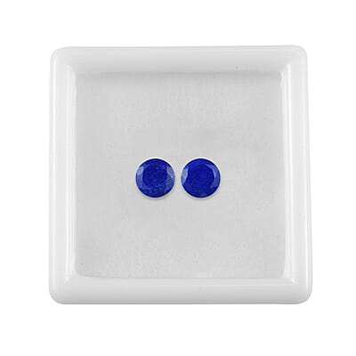 Set of 2 Lapis Lazuli (Rnd 6 mm) 1.38 ctw