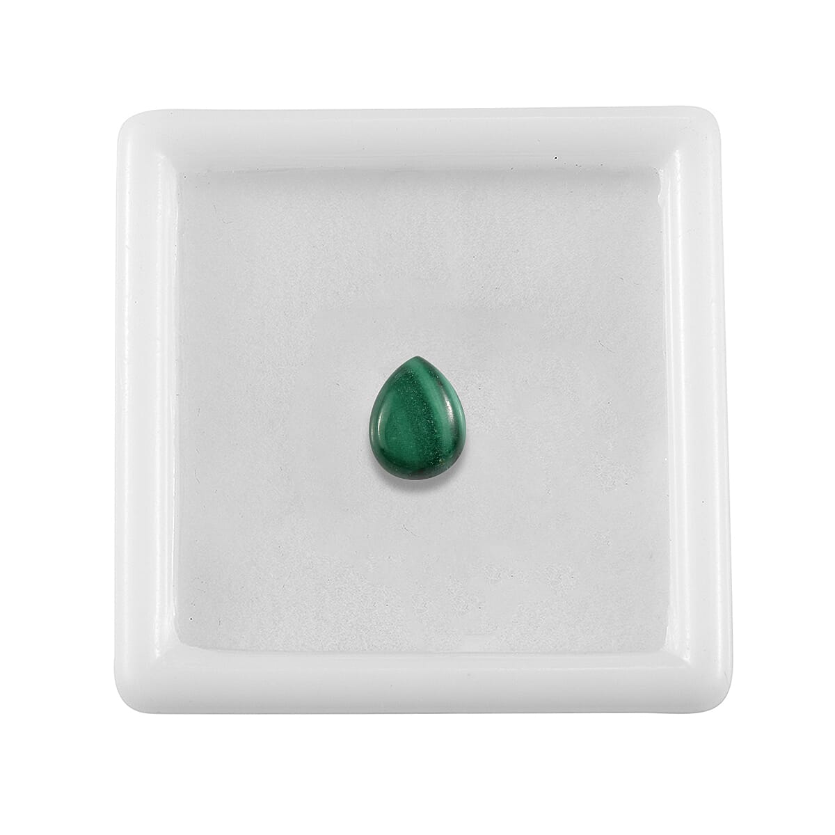 African Malachite (Pear 8x6 mm) 1.10 ctw image number 2